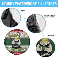 Funny Christmas Alligator Santa Spare Tire Cover Knitted Pattern - Wonder Print Shop