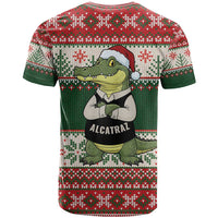 Funny Christmas Alligator Santa T Shirt Knitted Pattern - Wonder Print Shop