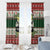 Funny Christmas Alligator Santa Window Curtain Knitted Pattern - Wonder Print Shop