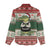 Funny Christmas Alligator Santa Women Casual Shirt Knitted Pattern - Wonder Print Shop