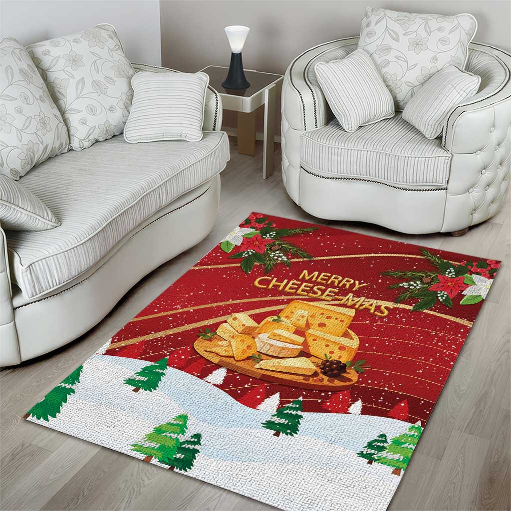 Merry Cheesemas Area Rug Switzerland Frohe Weihnachten LT9 - Wonder Print Shop