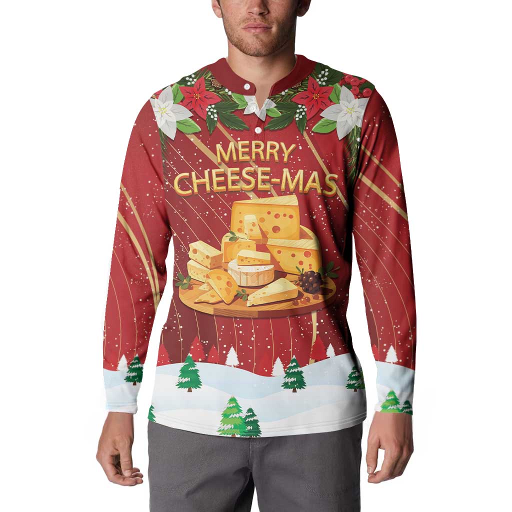 Merry Cheesemas Button Sweatshirt Switzerland Frohe Weihnachten LT9 - Wonder Print Shop