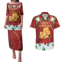 Merry Cheesemas Couples Matching Puletasi and Hawaiian Shirt Switzerland Frohe Weihnachten LT9 - Wonder Print Shop