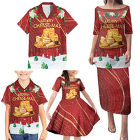 Merry Cheesemas Family Matching Puletasi and Hawaiian Shirt Switzerland Frohe Weihnachten - Wonder Print Shop
