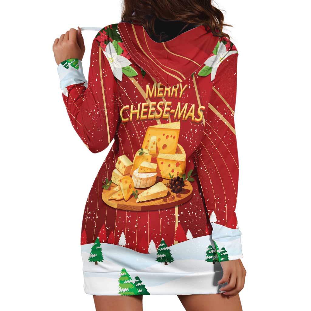 Merry Cheesemas Hoodie Dress Switzerland Frohe Weihnachten - Wonder Print Shop