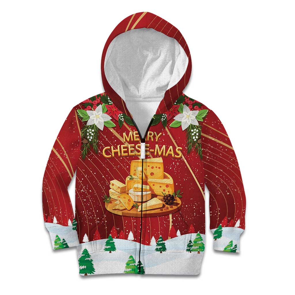 Merry Cheesemas Kid Hoodie Switzerland Frohe Weihnachten - Wonder Print Shop