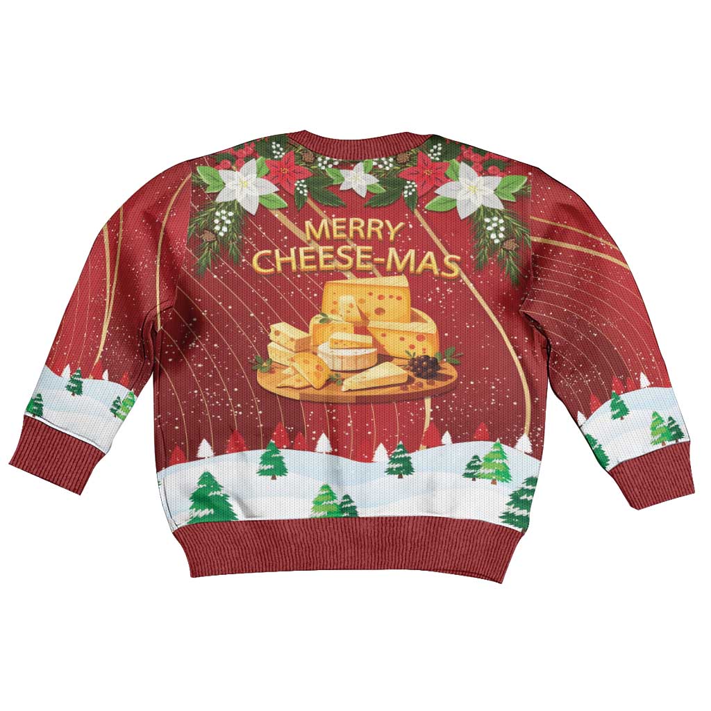 Merry Cheesemas Kid Ugly Christmas Sweater Switzerland Frohe Weihnachten - Wonder Print Shop