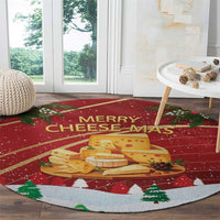 Merry Cheesemas Round Carpet Switzerland Frohe Weihnachten