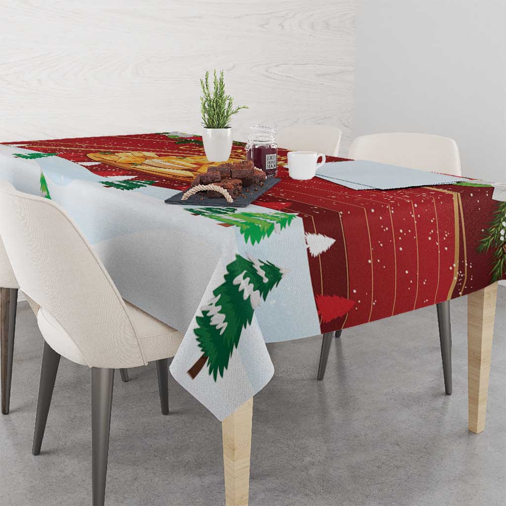 Merry Cheesemas Tablecloth Switzerland Frohe Weihnachten - Wonder Print Shop