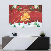 Merry Cheesemas Tapestry Switzerland Frohe Weihnachten - Wonder Print Shop