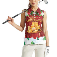Merry Cheesemas Women Sleeveless Polo Shirt Switzerland Frohe Weihnachten - Wonder Print Shop