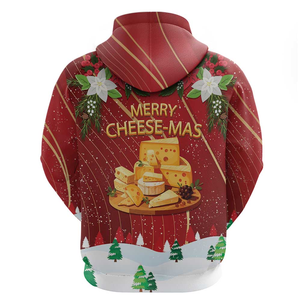 Merry Cheesemas Zip Hoodie Switzerland Frohe Weihnachten - Wonder Print Shop
