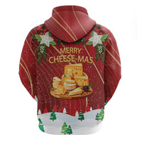 Merry Cheesemas Zip Hoodie Switzerland Frohe Weihnachten - Wonder Print Shop