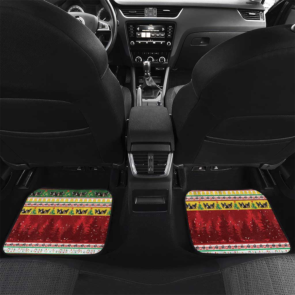 Merry Swissmas Bernese Mountain Dog Car Mats Switzerland Christmas Pattern LT9 - Wonder Print Shop