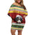 Merry Swissmas Bernese Mountain Dog Family Matching Off Shoulder Short Dress and Hawaiian Shirt Switzerland Christmas Pattern LT9 - Wonder Print Shop