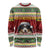 Merry Swissmas Bernese Mountain Dog Long Sleeve Shirt Switzerland Christmas Pattern - Wonder Print Shop