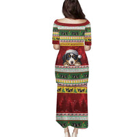 Merry Swissmas Bernese Mountain Dog Puletasi Switzerland Christmas Pattern - Wonder Print Shop