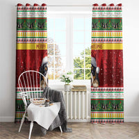 Merry Swissmas Bernese Mountain Dog Window Curtain Switzerland Christmas Pattern - Wonder Print Shop
