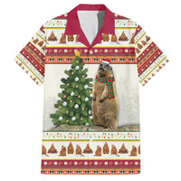 Merry Swissmas Marmot Santa Family Matching Off Shoulder Short Dress and Hawaiian Shirt Switzerland Christmas Pattern LT9 - Wonder Print Shop
