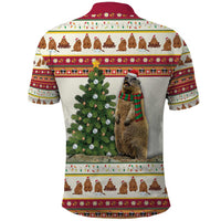 Merry Swissmas Marmot Santa Polo Shirt Switzerland Christmas Pattern - Wonder Print Shop