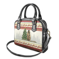 Merry Swissmas Marmot Santa Shoulder Handbag Switzerland Christmas Pattern