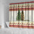 Merry Swissmas Marmot Santa Shower Curtain Switzerland Christmas Pattern