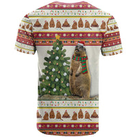 Merry Swissmas Marmot Santa T Shirt Switzerland Christmas Pattern - Wonder Print Shop