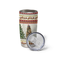 Merry Swissmas Marmot Santa Tumbler Cup Switzerland Christmas Pattern - Wonder Print Shop
