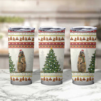 Merry Swissmas Marmot Santa Tumbler Cup Switzerland Christmas Pattern - Wonder Print Shop
