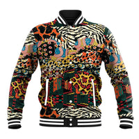 African Mixed Wild Animal Skins Baseball Jacket LT9 - Wonder Print Shop