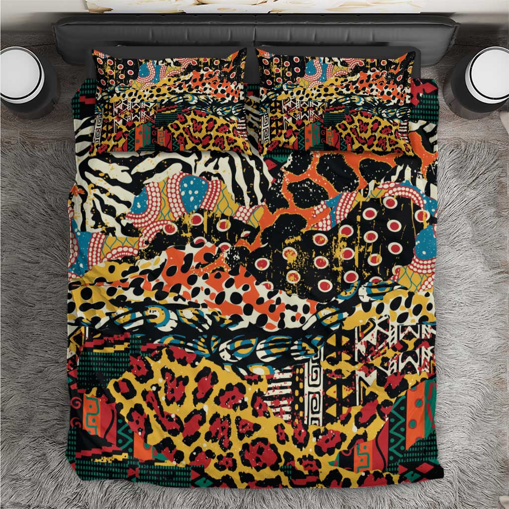 African Mixed Wild Animal Skins Bedding Set LT9 - Wonder Print Shop