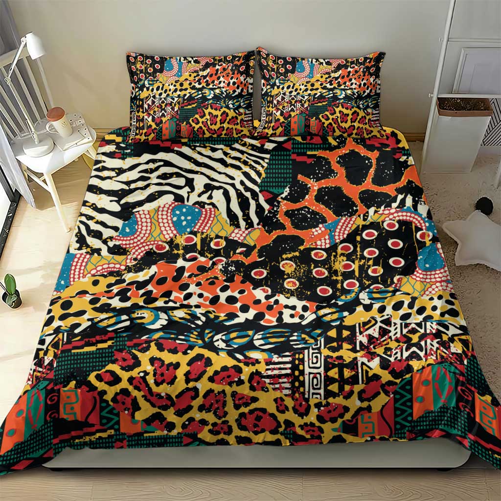 African Mixed Wild Animal Skins Bedding Set LT9 - Wonder Print Shop