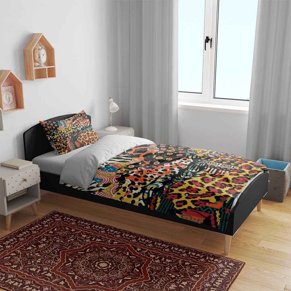 African Mixed Wild Animal Skins Bedding Set LT9 - Wonder Print Shop