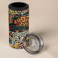 African Mixed Wild Animal Skins 4 in 1 Can Cooler Tumbler LT9 - Wonder Print Shop