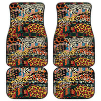 African Mixed Wild Animal Skins Car Mats LT9 - Wonder Print Shop