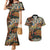 African Mixed Wild Animal Skins Couples Matching Mermaid Dress and Hawaiian Shirt LT9 - Wonder Print Shop
