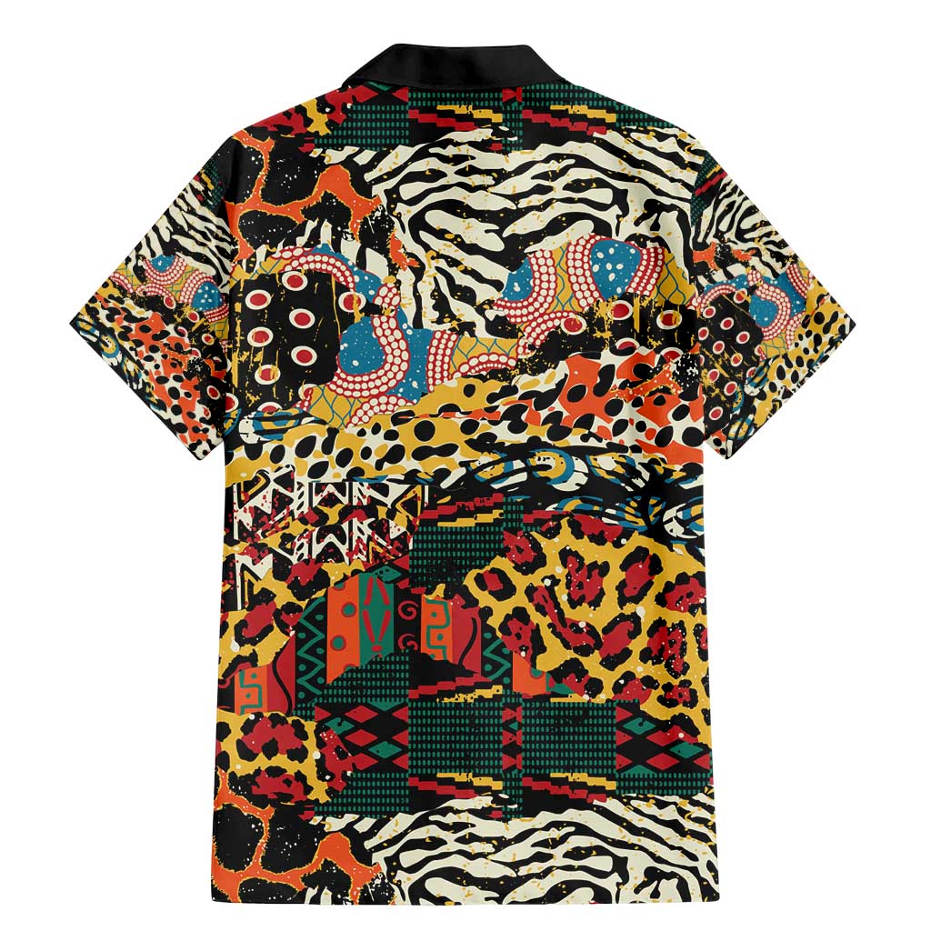 African Mixed Wild Animal Skins Family Matching Mermaid Dress and Hawaiian Shirt LT9 - Wonder Print Shop