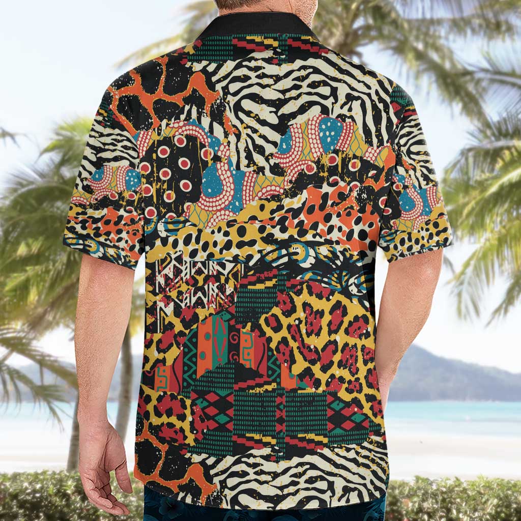 African Mixed Wild Animal Skins Hawaiian Shirt - Wonder Print Shop