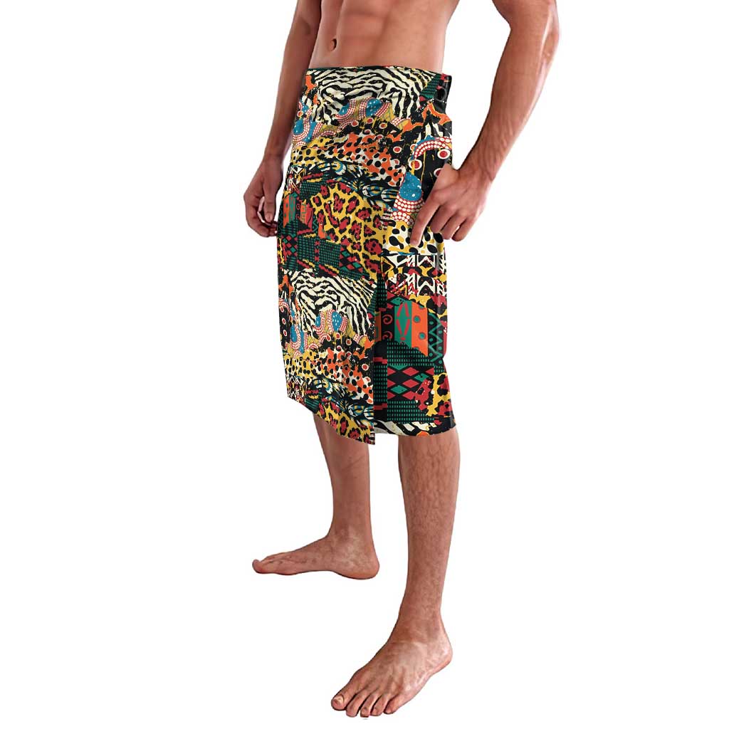 African Mixed Wild Animal Skins Lavalava - Wonder Print Shop