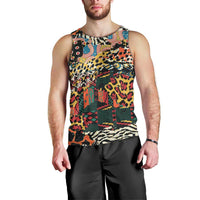 African Mixed Wild Animal Skins Men Tank Top - Wonder Print Shop