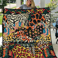 African Mixed Wild Animal Skins Quilt - Wonder Print Shop