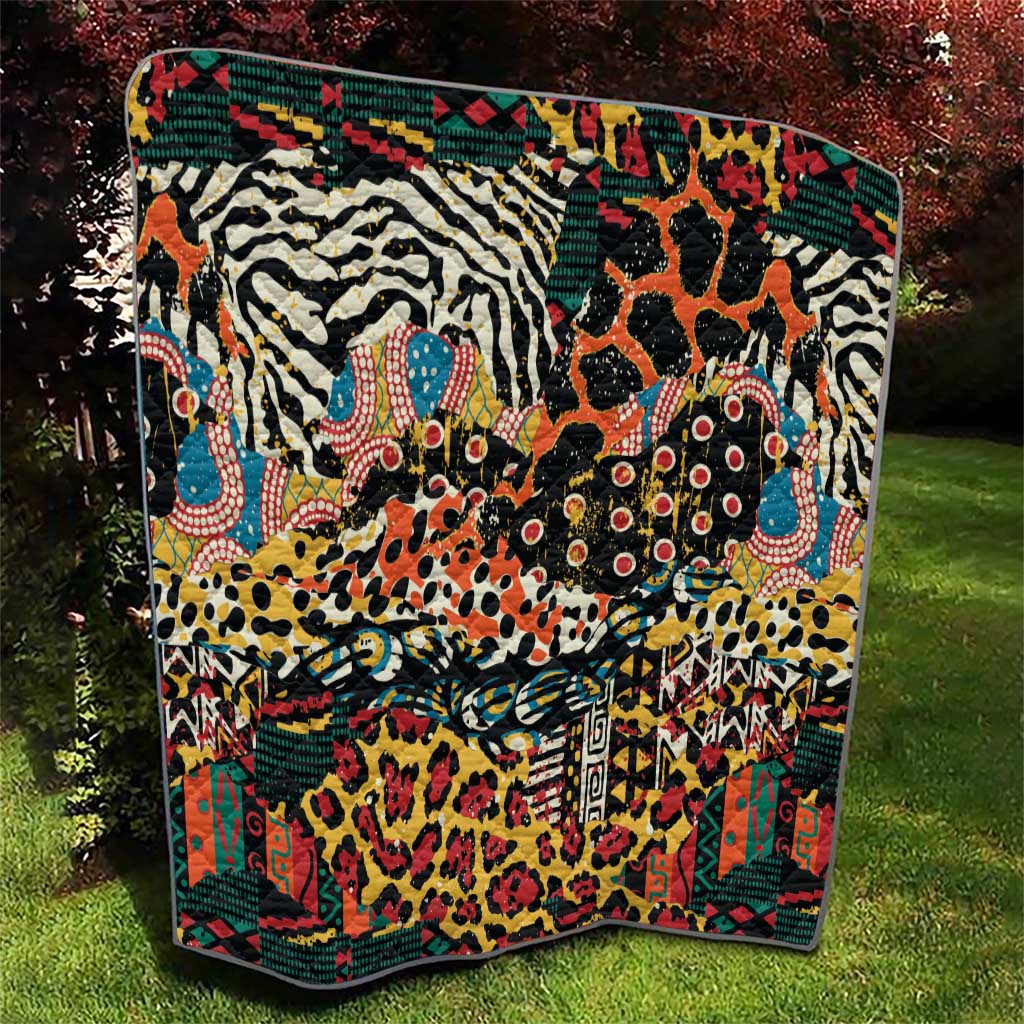 African Mixed Wild Animal Skins Quilt - Wonder Print Shop