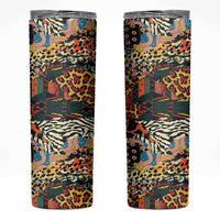 African Mixed Wild Animal Skins Skinny Tumbler - Wonder Print Shop