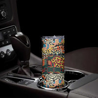 African Mixed Wild Animal Skins Skinny Tumbler - Wonder Print Shop