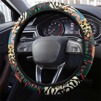 African Mixed Wild Animal Skins Steering Wheel Cover - Wonder Print Shop