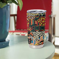 African Mixed Wild Animal Skins Tumbler Cup - Wonder Print Shop