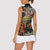 African Mixed Wild Animal Skins Women Sleeveless Polo Shirt - Wonder Print Shop