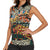 African Mixed Wild Animal Skins Women Sleeveless Polo Shirt - Wonder Print Shop