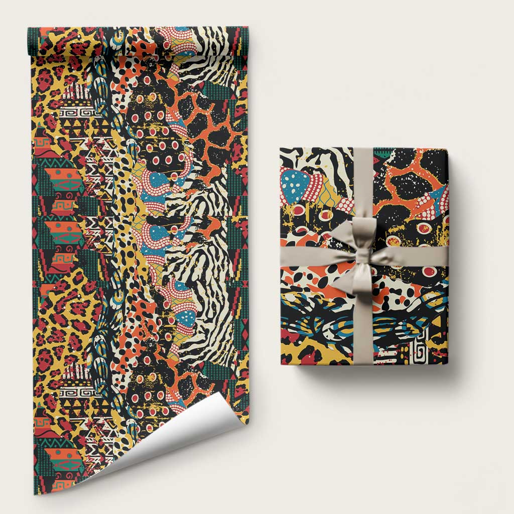 African Mixed Wild Animal Skins Wrapping Paper - Wonder Print Shop