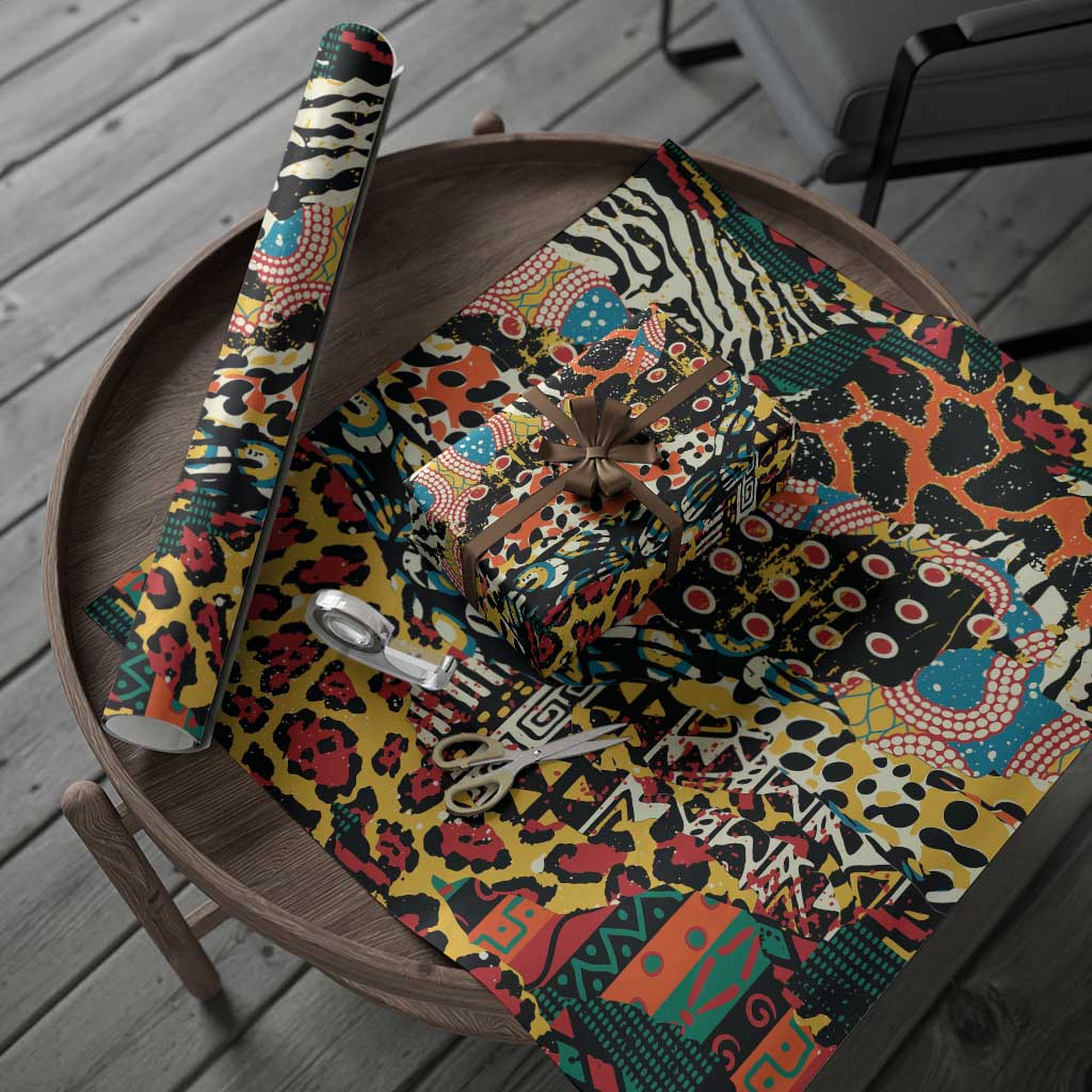 African Mixed Wild Animal Skins Wrapping Paper - Wonder Print Shop